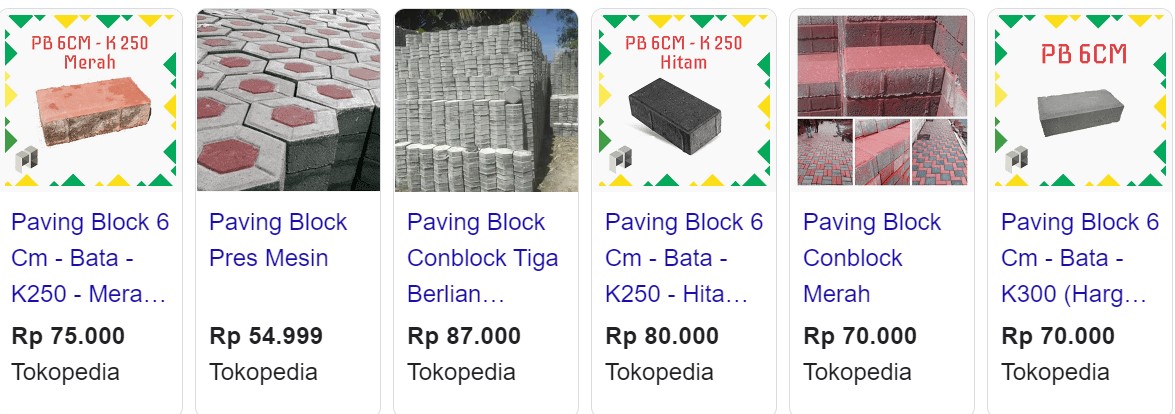 Harga Paving Block Per Pcs Per Biji Per M2 - Master Beton