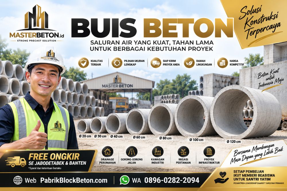 Pabrik Jual Buis Beton di Jakarta Bogor Depok Tangerang Bekasi Serang Cilegon Pandeglang 2