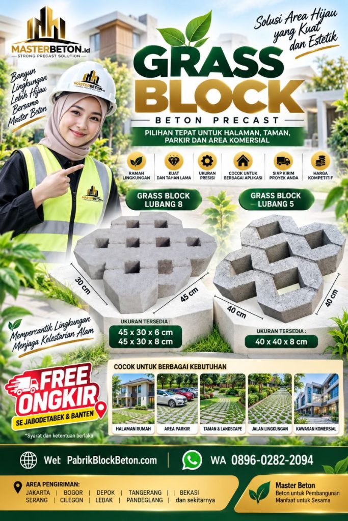 Pabrik Jual Grass Block Paving Rumput di Jakarta Bogor Depok Tangerang Bekasi Serang Cilegon Pandeglang 2