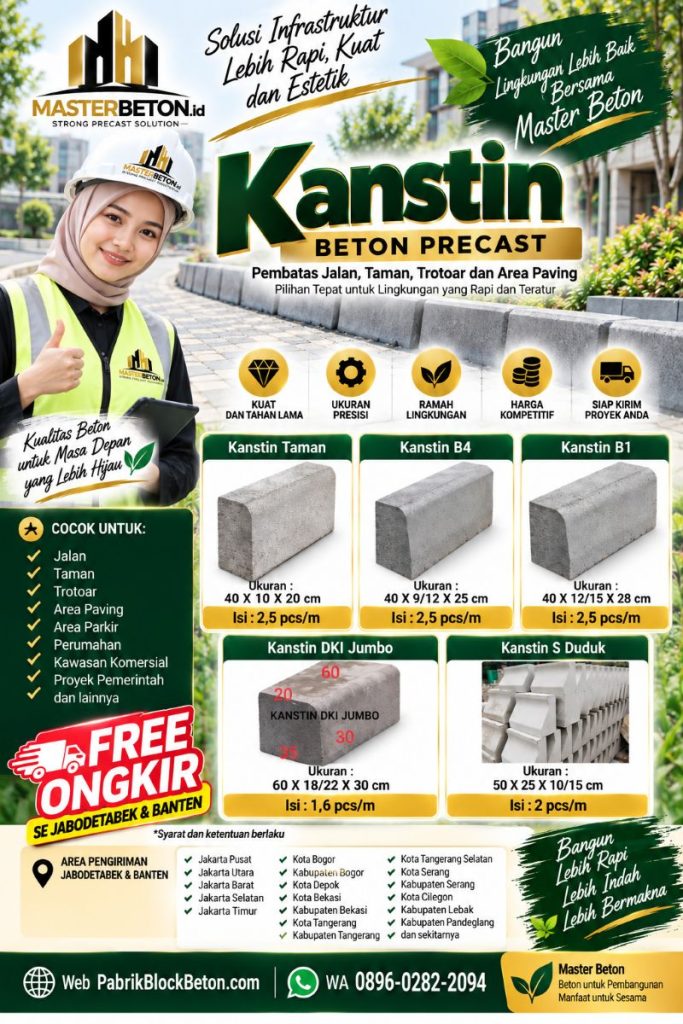 Pabrik Jual Kanstin Beton di Jakarta Bogor Depok Tangerang Bekasi Serang Cilegon Pandeglang 2